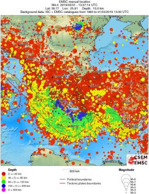 wide historical seismicity
