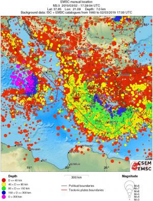 wide historical seismicity