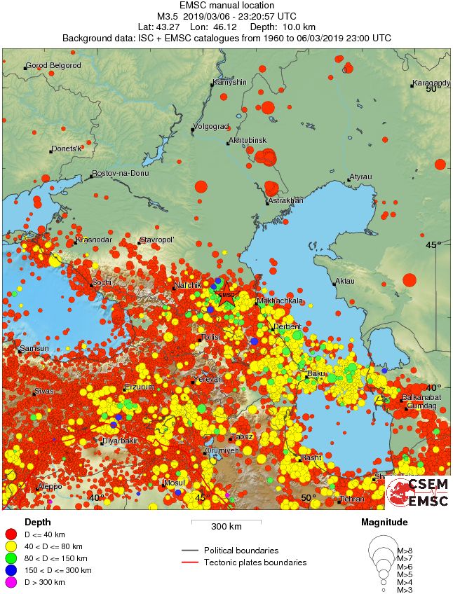 wide historical seismicity