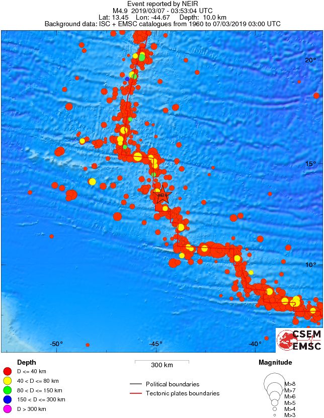wide historical seismicity