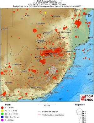 wide historical seismicity