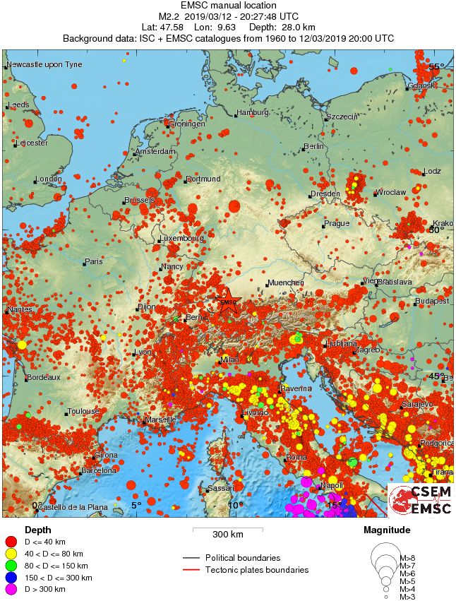 wide historical seismicity