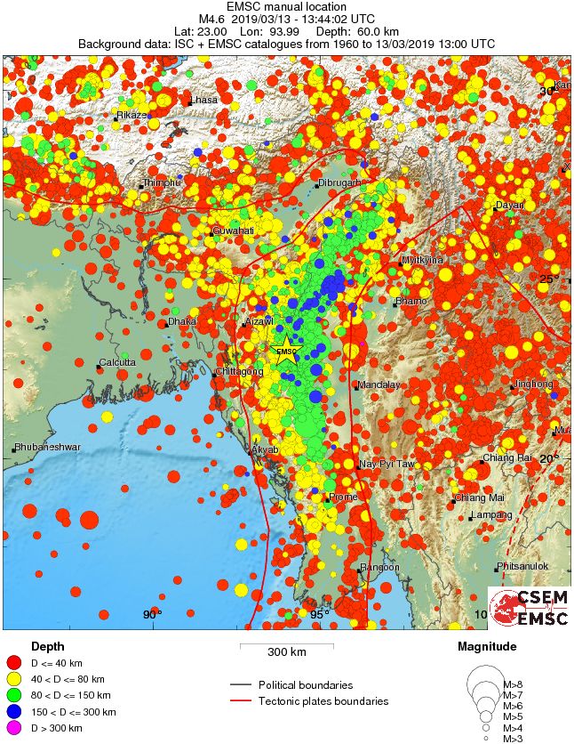 wide historical seismicity