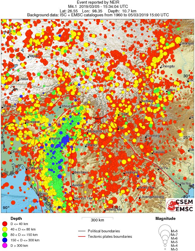 wide historical seismicity