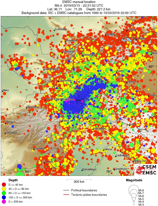 wide historical seismicity