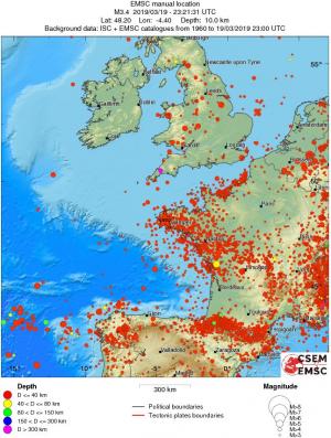 wide historical seismicity