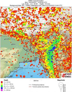 wide historical seismicity