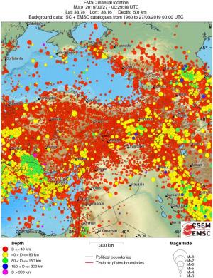 wide historical seismicity