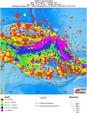 wide historical seismicity