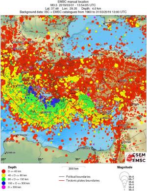 wide historical seismicity