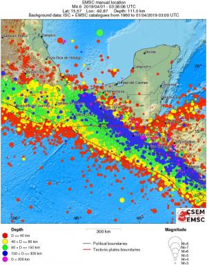 wide historical seismicity