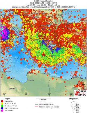 wide historical seismicity