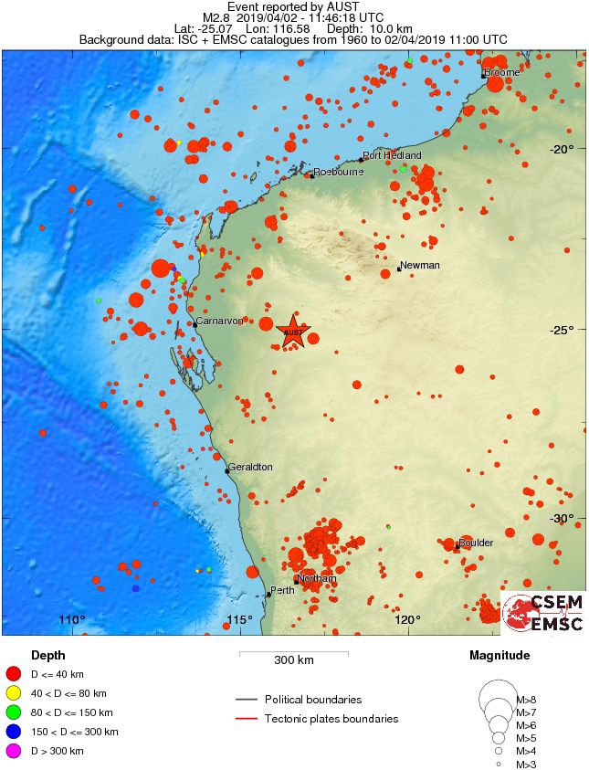 wide historical seismicity