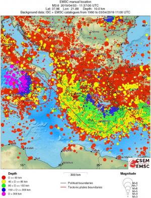 wide historical seismicity