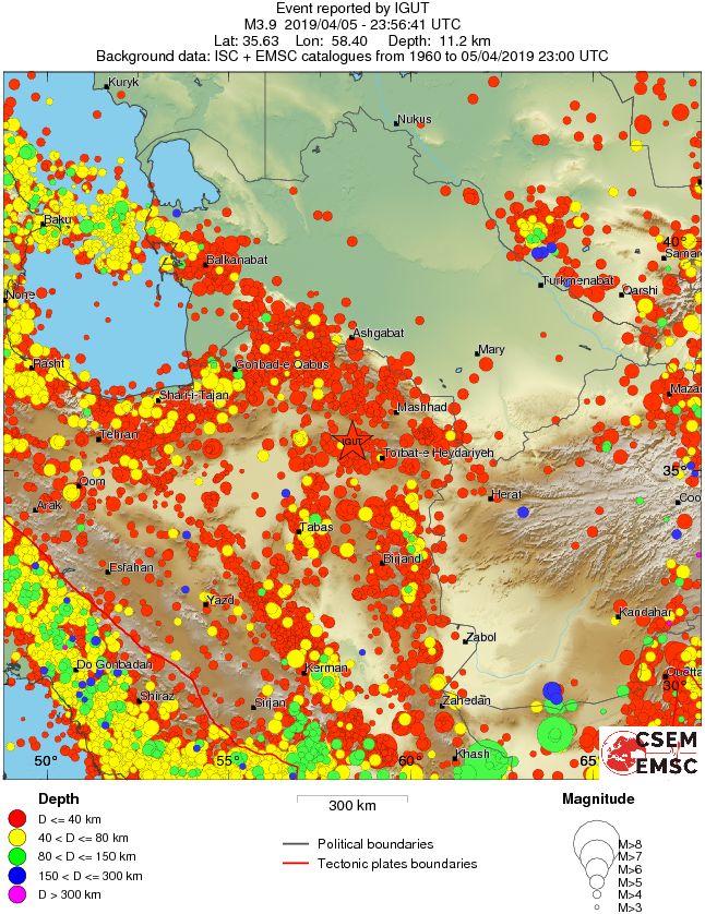 wide historical seismicity
