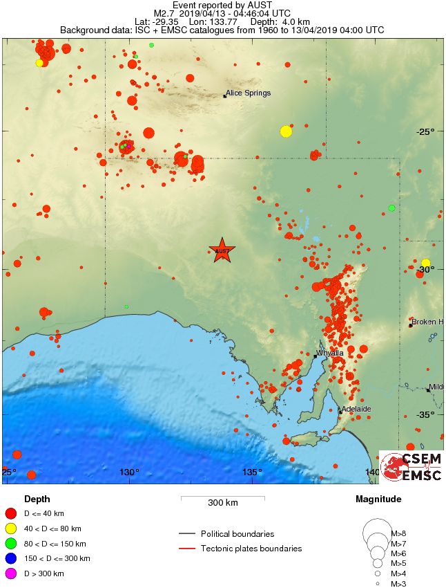 wide historical seismicity