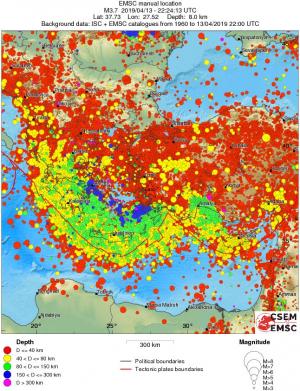 wide historical seismicity