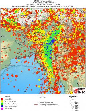 wide historical seismicity
