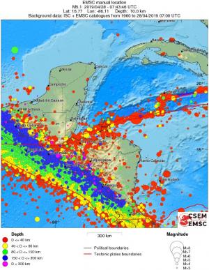 wide historical seismicity