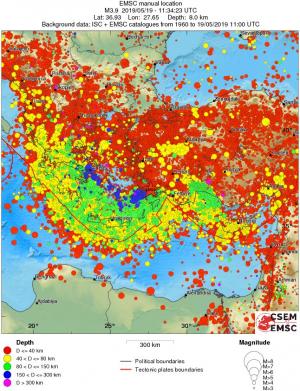 wide historical seismicity