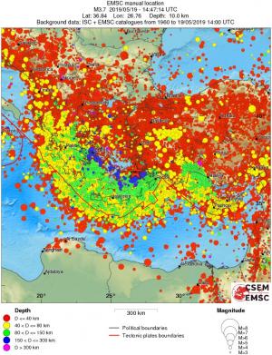 wide historical seismicity