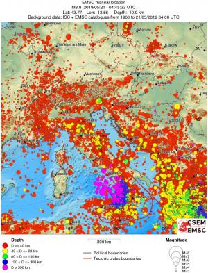 wide historical seismicity