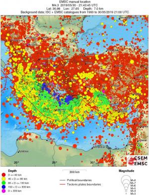 wide historical seismicity