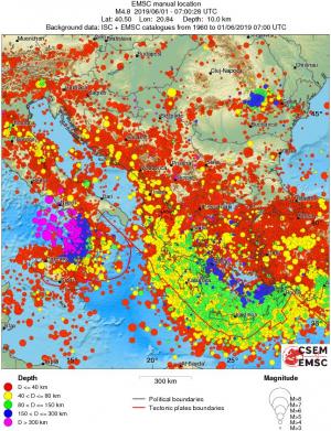 wide historical seismicity