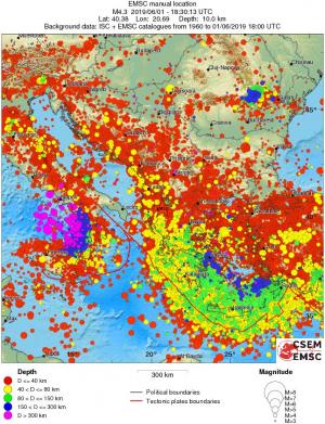 wide historical seismicity