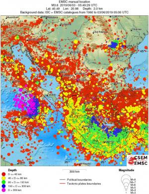 wide historical seismicity