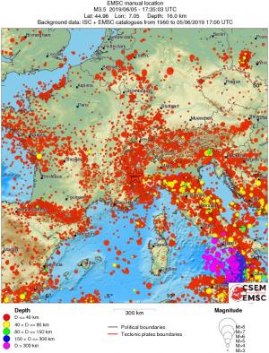 wide historical seismicity