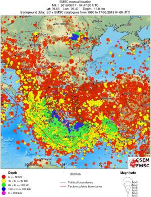 wide historical seismicity