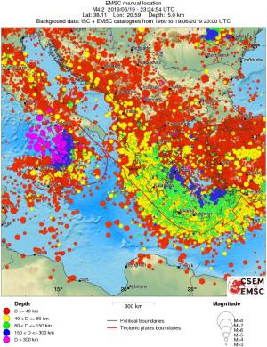 wide historical seismicity