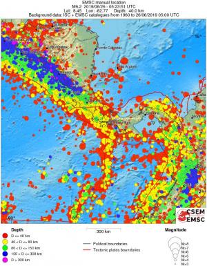 wide historical seismicity