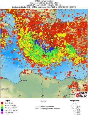 wide historical seismicity