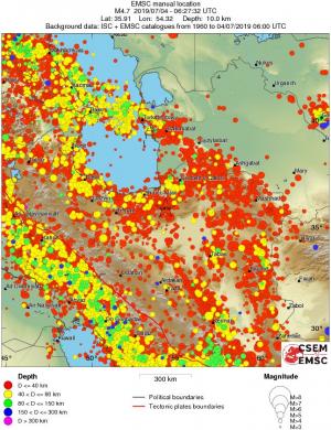 wide historical seismicity