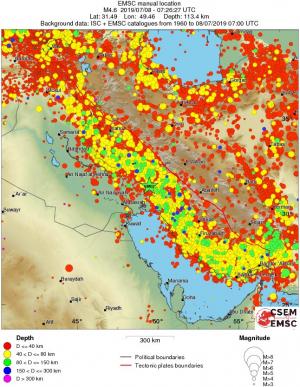 wide historical seismicity