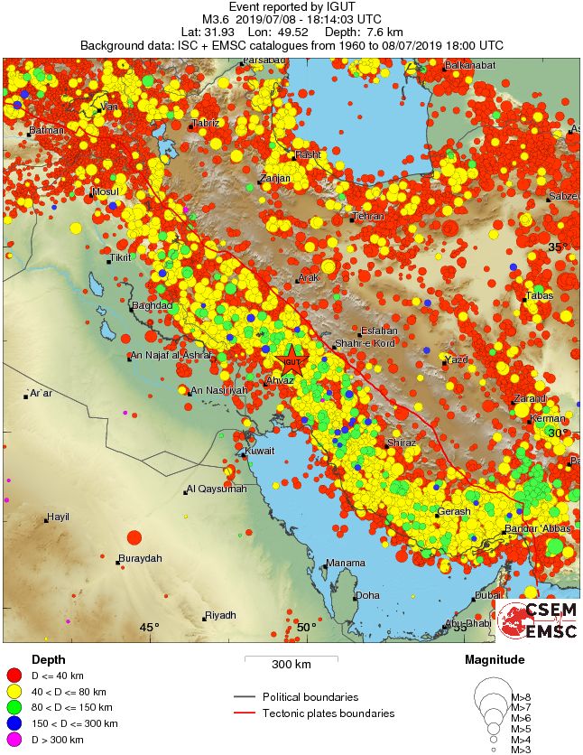 wide historical seismicity