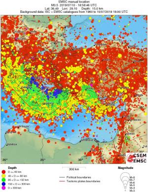 wide historical seismicity