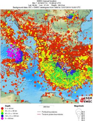 wide historical seismicity