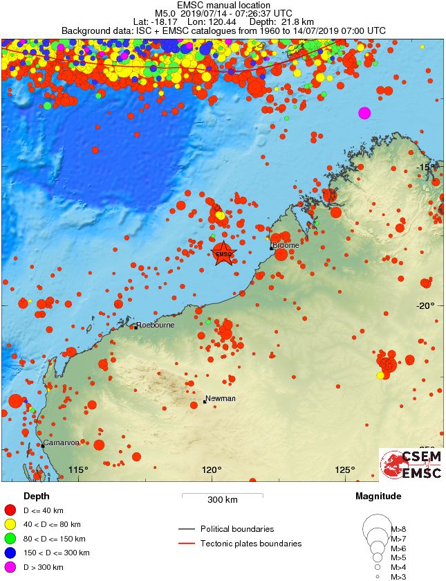 wide historical seismicity