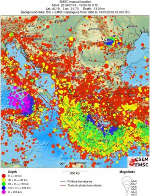 wide historical seismicity