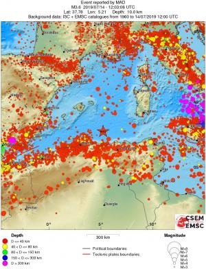wide historical seismicity