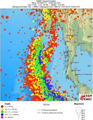 wide historical seismicity