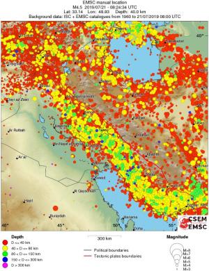 wide historical seismicity