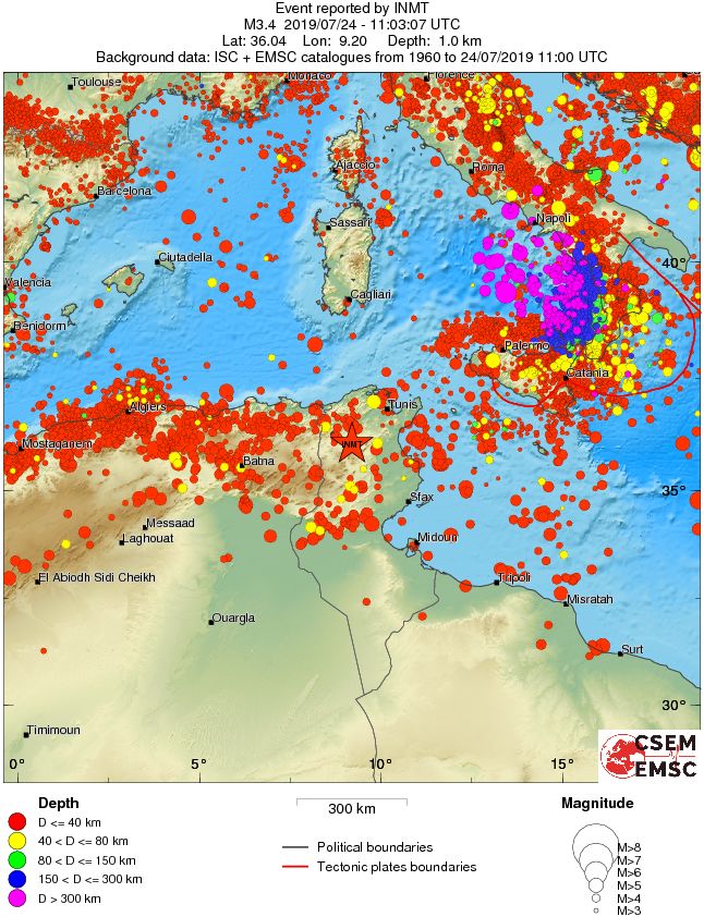 wide historical seismicity