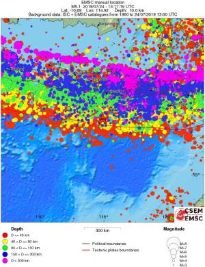 wide historical seismicity