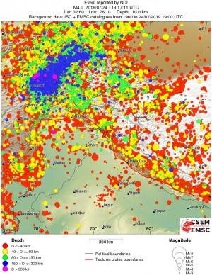 wide historical seismicity