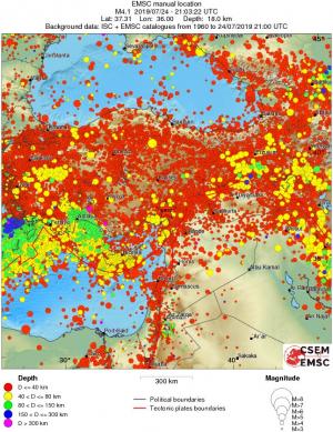 wide historical seismicity