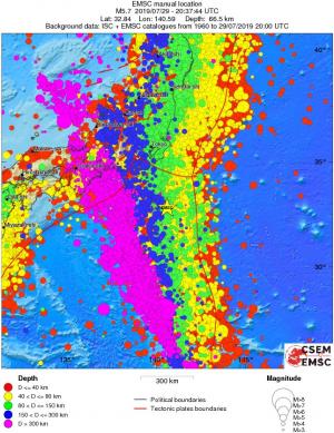 wide historical seismicity